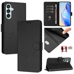 Custodia per telefono in pelle RFID con stampa Smile Embossing, For Samsung Galaxy M55 / C55 5G, For Samsung Galaxy XCover7 Pro, For Samsung Galaxy M15 / F15 5G Global, For Samsung Galaxy M34 5G / F34 5G