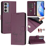 Custodia per telefono in pelle RFID con stampa Smile Embossing, For Samsung Galaxy M56 5G, For Samsung Galaxy F16 5G / M16 5G Global, For Samsung Galaxy F06 5G / M06 5G, For Samsung Galaxy M35