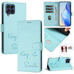 Custodia per telefono in pelle RFID con stampa Smile Embossing, For Samsung Galaxy M54 / F54 5G, For Samsung Galaxy M14 5G Global, For Samsung Galaxy M23 5G / M13 4G, For Samsung Galaxy M53 5G