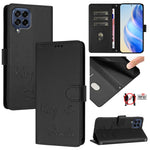 Custodia per telefono in pelle RFID con stampa Smile Embossing, For Samsung Galaxy M54 / F54 5G, For Samsung Galaxy M14 5G Global, For Samsung Galaxy M23 5G / M13 4G, For Samsung Galaxy M53 5G