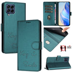 Custodia per telefono in pelle RFID con stampa Smile Embossing, For Samsung Galaxy M54 / F54 5G, For Samsung Galaxy M14 5G Global, For Samsung Galaxy M23 5G / M13 4G, For Samsung Galaxy M53 5G