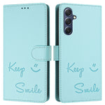 Custodia per telefono in pelle RFID con stampa Smile Embossing, For Samsung Galaxy M54 / F54 5G, For Samsung Galaxy M14 5G Global, For Samsung Galaxy M23 5G / M13 4G, For Samsung Galaxy M53 5G