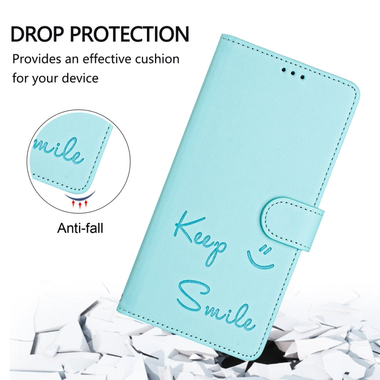 Custodia per telefono in pelle RFID con stampa Smile Embossing, For Samsung Galaxy M54 / F54 5G, For Samsung Galaxy M14 5G Global, For Samsung Galaxy M23 5G / M13 4G, For Samsung Galaxy M53 5G