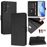 Custodia per telefono in pelle RFID con stampa Smile Embossing, For Samsung Galaxy M55 / C55 5G, For Samsung Galaxy XCover7 Pro, For Samsung Galaxy M15 / F15 5G Global, For Samsung Galaxy M34 5G / F34 5G