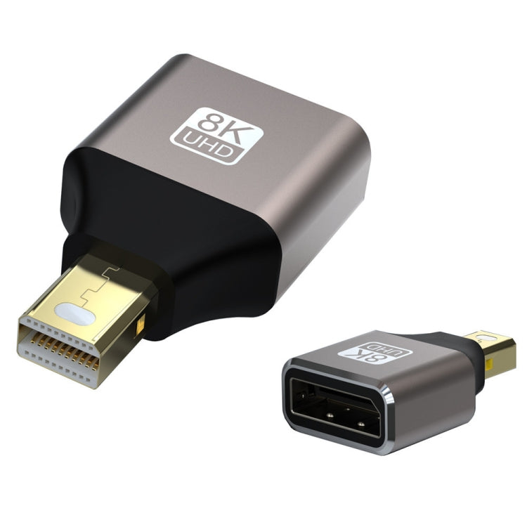 Convertitore adattatore DP da Mini Displayport maschio a Displayport femmina 8K 60Hz, Male Mini Displayport to Female Displayport