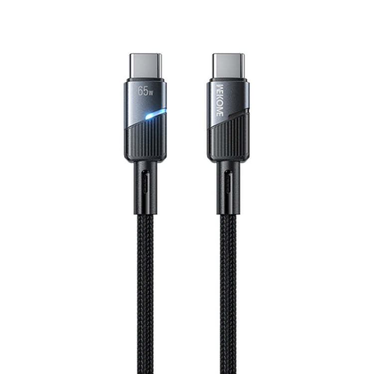 Cavo dati di ricarica rapida da tipo C a tipo C con spegnimento intelligente WK WDC-38 da 1 m PD65W, WDC-38