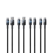 Cavo dati di ricarica rapida da tipo C a tipo C con spegnimento intelligente WK WDC-38 da 1 m PD65W, WDC-38