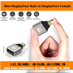 Adattatore DisplayPort maschio a Mini DisplayPort femmina 8K 60Hz