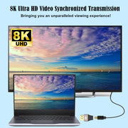 Convertitore adattatore DP da Displayport maschio a Mini Displayport femmina 8K 60Hz, Male Displayport to Female Mini Displayport
