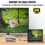 Adattatore 8K Ultra DP maschio-femmina