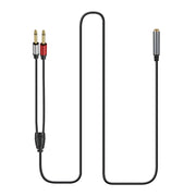 Cavo adattatore audio mono da 6,35 mm TRS stereo femmina a 2 x 6,35 mm TS maschio, 0.3m, 1m, 3m, 5m