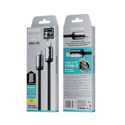 Cavo dati di ricarica rapida da tipo C a tipo C WK WDC-35 Raython Gen2 1 m PD65W, WDC-35