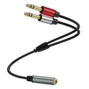Cavo adattatore audio stereo Y splitter da 6,35 mm femmina a 2 x 6,35 mm maschio placcato oro, 0.3m, 1m, 2m, 3m, 5m