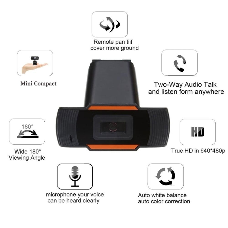 Webcam per computer HD con microfono integrato e USB Web Cam, 1080P 30fps, 1080P 25fps