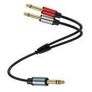 Cavo audio adattatore splitter Y mono TS maschio da 6,35 mm placcato oro a doppio suono TRS stereo a 2 x 6,35 mm, 0.3m, 1m, 2m, 3m, 5m