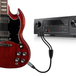 Cavo adattatore audio splitter Y 6,35 mm placcato oro
