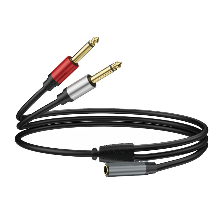 Cavo adattatore audio splitter Y 3,5 mm a 2 x 6,35 mm oro
