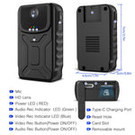 Mini telecamera portatile 1080P grandangolare 140°