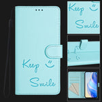 Custodia per telefono in pelle RFID con stampa Smile Embossing, For Samsung Galaxy A56 5G, For Samsung Galaxy A26 5G, For Samsung Galaxy A36 5G, For Samsung Galaxy A16 4G