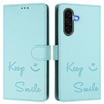 Custodia per telefono in pelle RFID con stampa Smile Embossing, For Samsung Galaxy A56 5G, For Samsung Galaxy A26 5G, For Samsung Galaxy A36 5G, For Samsung Galaxy A16 4G