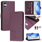 Custodia per telefono in pelle RFID con stampa Smile Embossing, For Galaxy A27 5G, For Samsung Galaxy A17 4G, For Samsung Galaxy A07 4G, For Samsung Galaxy A06 5G / 4G