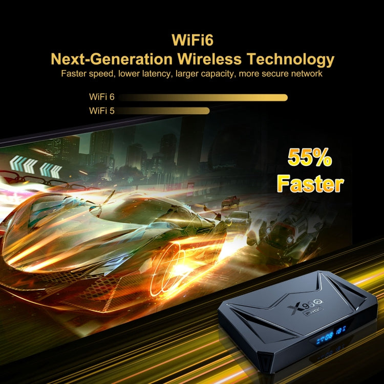 X96Q Pro+ Cortex-A55 Android 14 CPU octa-core 4K HD Internet Set-top Box, 2GB+16GB, 4GB+32GB