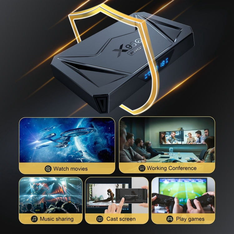 X96Q Pro+ Android 14 Set-top Box 4K 2GB+16GB 4GB+32GB