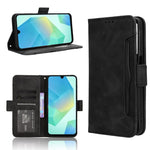 Custodia per telefono in pelle con fessure per carte e texture in vitello effetto pelle, For Samsung Galaxy A06 5G, For Samsung Galaxy A56 5G, For Samsung Galaxy A36 5G, For Samsung Galaxy A16 5G