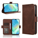 Custodia per telefono in pelle con fessure per carte e texture in vitello effetto pelle, For Samsung Galaxy A06 5G, For Samsung Galaxy A56 5G, For Samsung Galaxy A36 5G, For Samsung Galaxy A16 5G