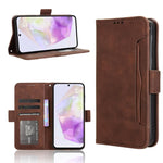 Custodia per telefono in pelle con fessure per carte e texture in vitello effetto pelle, For Samsung Galaxy A06 5G, For Samsung Galaxy A56 5G, For Samsung Galaxy A36 5G, For Samsung Galaxy A16 5G