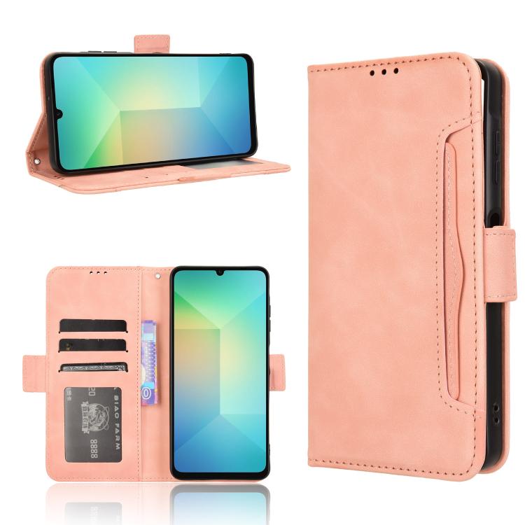 Custodia per telefono in pelle con fessure per carte e texture in vitello effetto pelle, For Samsung Galaxy A06 5G, For Samsung Galaxy A56 5G, For Samsung Galaxy A36 5G, For Samsung Galaxy A16 5G