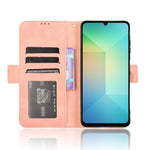Custodia per telefono in pelle con fessure per carte e texture in vitello effetto pelle, For Samsung Galaxy A06 5G, For Samsung Galaxy A56 5G, For Samsung Galaxy A36 5G, For Samsung Galaxy A16 5G