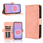 Custodia per telefono in pelle con fessure per carte e texture in vitello effetto pelle, For Galaxy A57 5G, For Galaxy A37 5G, For Galaxy A27 5G, For Samsung Galaxy A07 4G