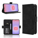 Custodia per telefono in pelle con fessure per carte e texture in vitello effetto pelle, For Galaxy A57 5G, For Galaxy A37 5G, For Galaxy A27 5G, For Samsung Galaxy A07 4G