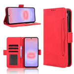 Custodia per telefono in pelle con fessure per carte e texture in vitello effetto pelle, For Galaxy A57 5G, For Galaxy A37 5G, For Galaxy A27 5G, For Samsung Galaxy A07 4G