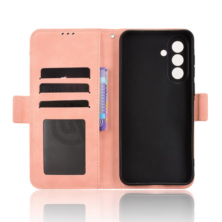 Custodia per telefono in pelle con fessure per carte e texture in vitello effetto pelle, For Galaxy A57 5G, For Galaxy A37 5G, For Galaxy A27 5G, For Samsung Galaxy A07 4G