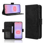 Custodia per telefono in pelle con fessure per carte e texture in vitello effetto pelle, For Galaxy A57 5G, For Galaxy A37 5G, For Galaxy A27 5G, For Samsung Galaxy A07 4G