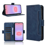 Custodia per telefono in pelle con fessure per carte e texture in vitello effetto pelle, For Galaxy A57 5G, For Galaxy A37 5G, For Galaxy A27 5G, For Samsung Galaxy A07 4G
