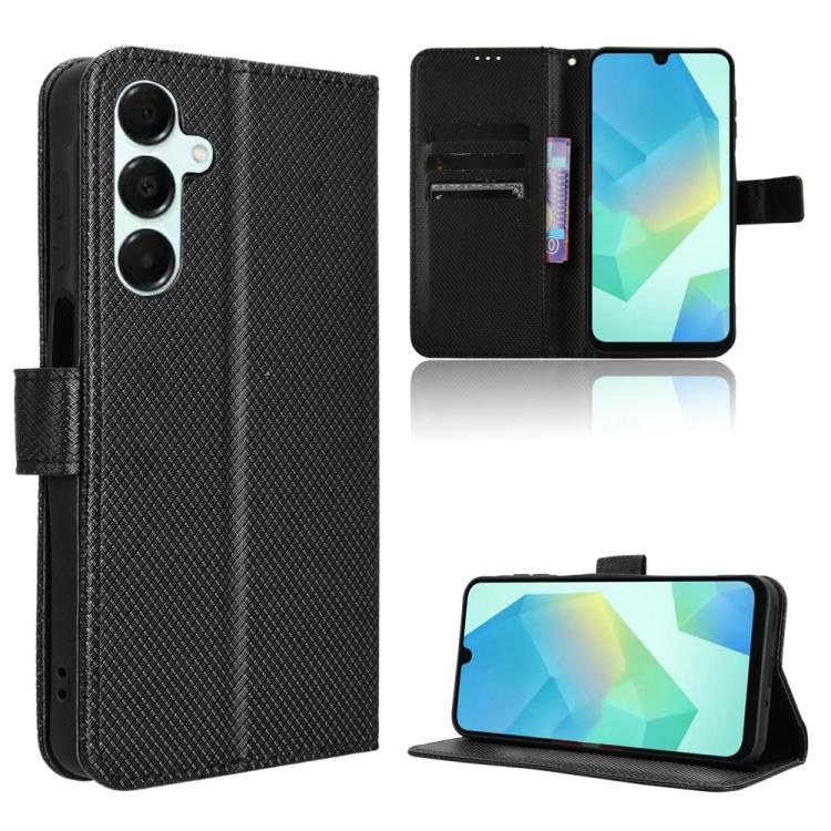 Custodia per telefono in pelle con trama a diamante, For Samsung Galaxy A06 5G, For Samsung Galaxy A56 5G, For Samsung Galaxy A36 5G, For Samsung Galaxy A16 5G