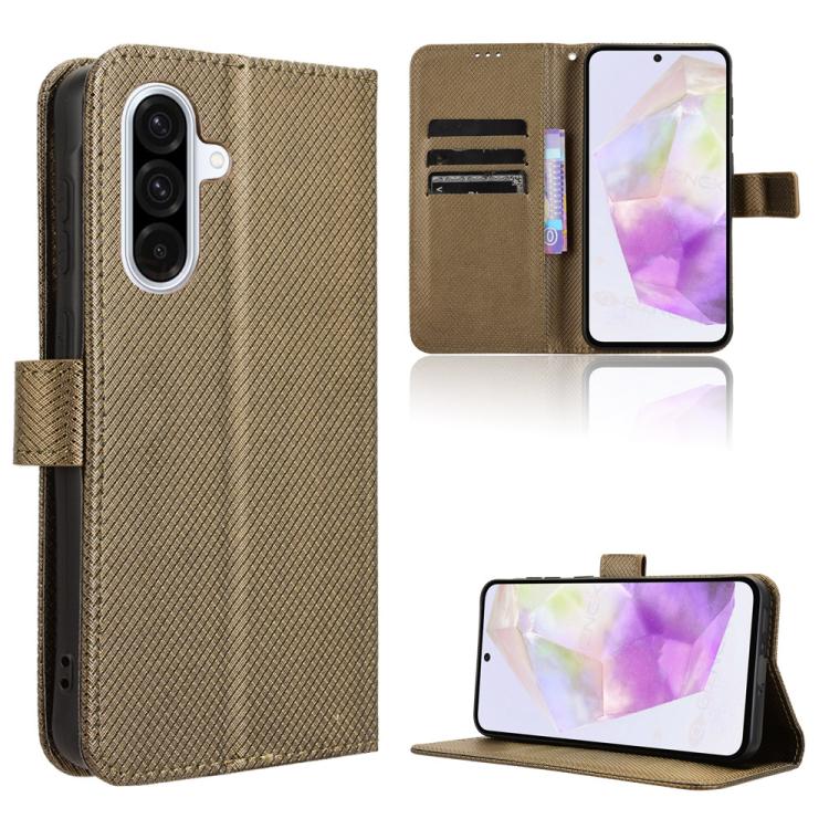 Custodia per telefono in pelle con trama a diamante, For Samsung Galaxy A06 5G, For Samsung Galaxy A56 5G, For Samsung Galaxy A36 5G, For Samsung Galaxy A16 5G
