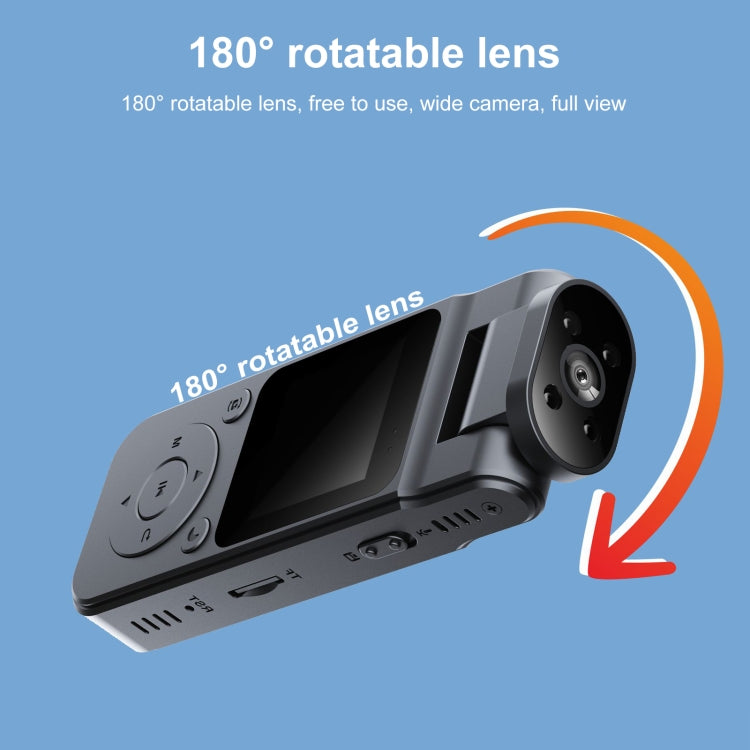 Registratore da viaggio 4K con rotazione 180° e WiFi