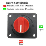 Selettore batteria per auto 300A Isolatore Disconnect Rotary Switch Cut, A2952