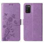 Custodia per telefono in pelle con fiori di farfalla in rilievo, For Galaxy A03s 166mm EU, For Galaxy A02s 166mm US, For Galaxy A22 5G, For Galaxy A32 4G