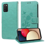 Custodia per telefono in pelle con fiori di farfalla in rilievo, For Galaxy A03s 166mm EU, For Galaxy A02s 166mm US, For Galaxy A22 5G, For Galaxy A32 4G