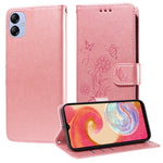 Custodia per telefono in pelle con fiori di farfalla in rilievo, For Galaxy A25 5G Global, For Galaxy A25 5G Japan Version / A25e, For Galaxy A23 4G / 5G, For Galaxy A04e 4G / F04