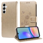 Custodia per telefono in pelle con fiori di farfalla in rilievo, For Galaxy A55 5G, For Galaxy A35 5G, For Galaxy A05, For Galaxy A05s