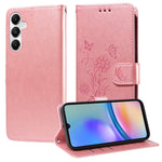 Custodia per telefono in pelle con fiori di farfalla in rilievo, For Galaxy A55 5G, For Galaxy A35 5G, For Galaxy A05, For Galaxy A05s