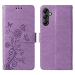 Custodia per telefono in pelle con fiori di farfalla in rilievo, For Galaxy A14 4G / 5G, For Galaxy A24 5G, For Galaxy A34 5G, For Galaxy A54 5G