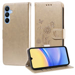 Custodia per telefono in pelle con fiori di farfalla in rilievo, For Galaxy A06 4G / 5G, For Galaxy A36 5G / A56 5G, For Galaxy A06, For Galaxy A15 4G / 5G