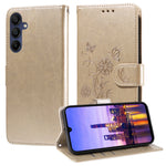 Custodia per telefono in pelle con fiori di farfalla in rilievo, For Galaxy A57 5G, For Galaxy A37 5G, For Galaxy A27 5G, For Galaxy A17 / A26 / A16 5G